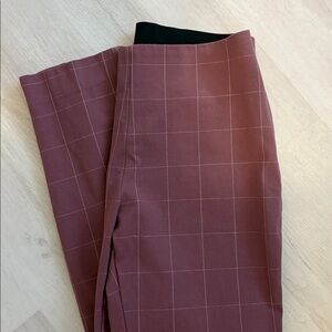 A New Day Pink Plaid Ankle Pants